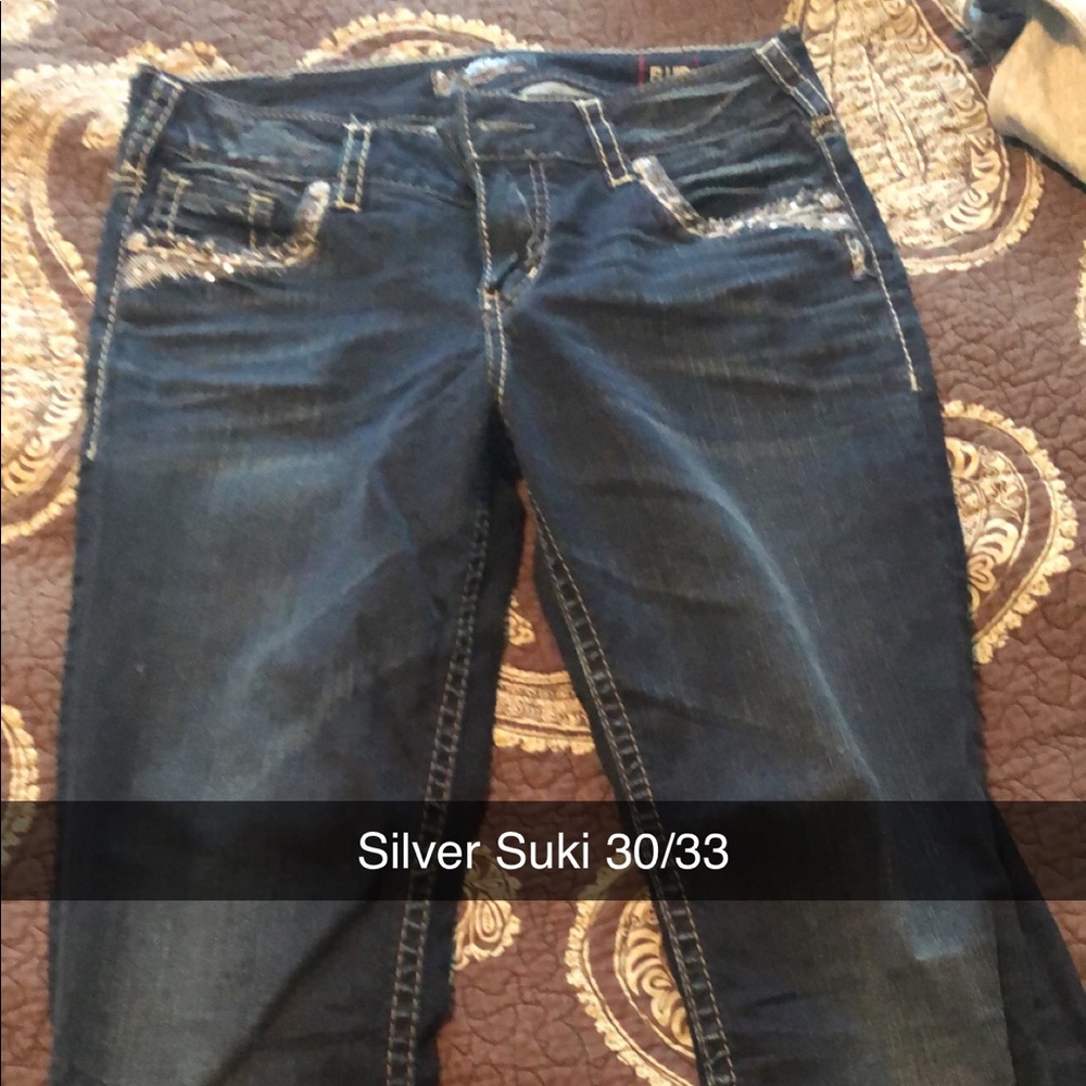 Silver Suki Jeans